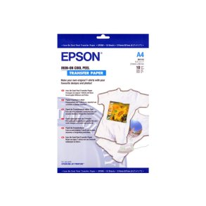 Epson A4 Iron On transfer papir - Cool Peel T-Shirt - 10 ark